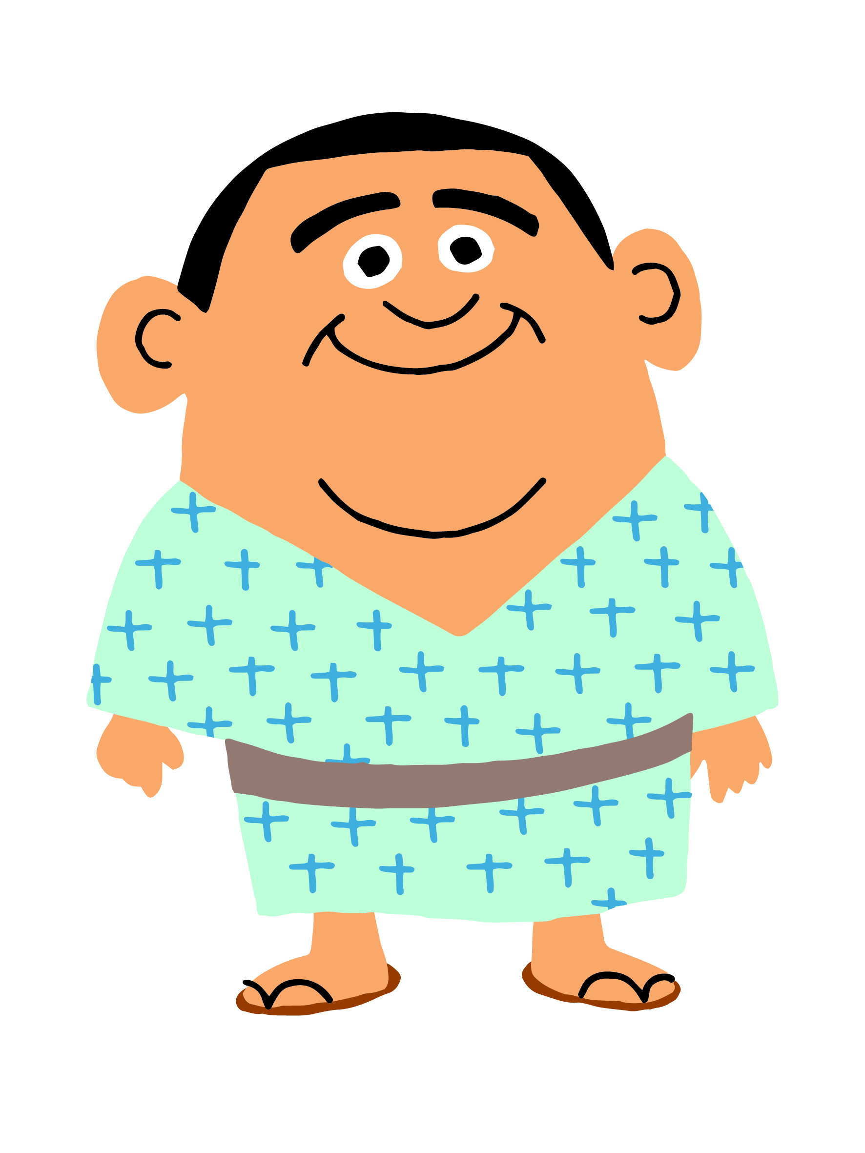 野下代表が描いた西郷どんのイラスト